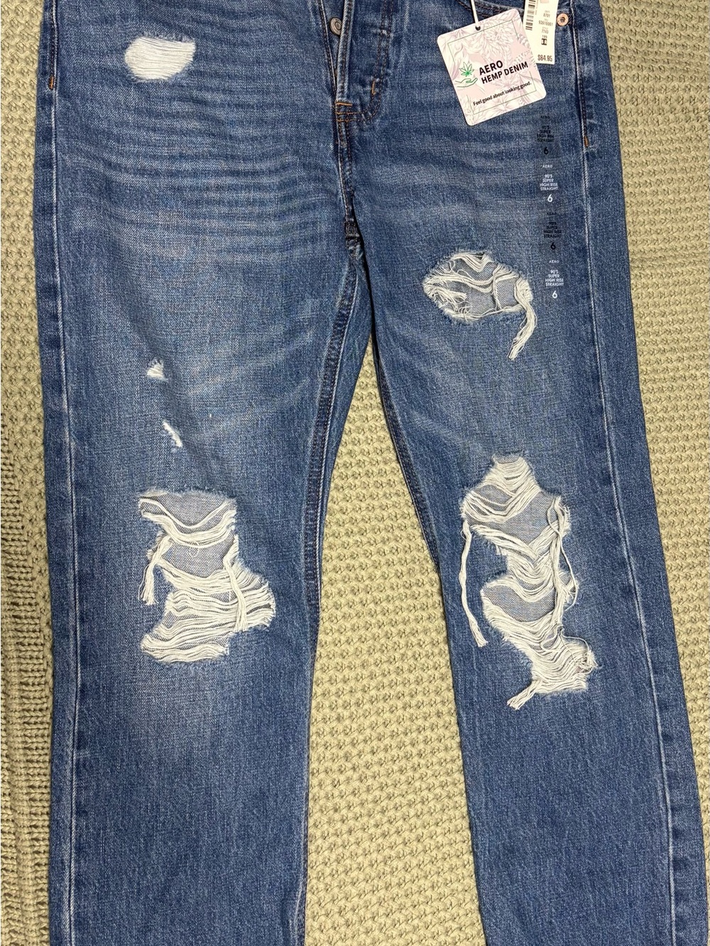 Aeropostale Women's 90’s super high ride straight leg Jeans
